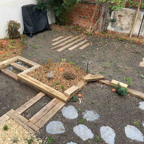 Jardin quasiment terminé