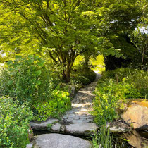 Chemin de la rocaille des jardins de l'école du Breuil