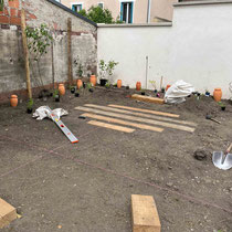 Chantier - Création de l'espace ping-pong