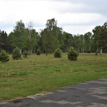 31) Zicht naar rechts vanaf de gedenksteen van Bergen-Belsen