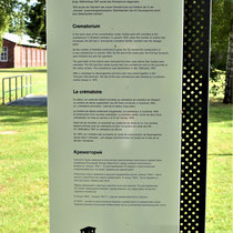 Informatiebord over crematorium 