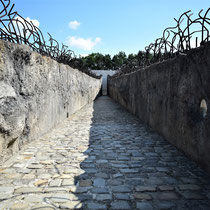 Weg naar Memorial Monument Belzec - Tussen de massagraven - halvewege