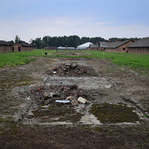 Restanten stenen barak Birkenau