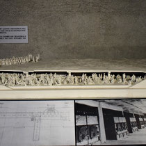 Maquette gaskamer en crematorium Auschwitz 1