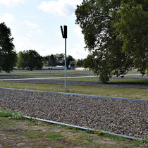 Bij monument met zicht op ziekenbarakken 