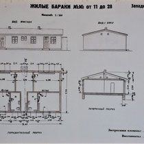 Plattegrond Russisch barak 