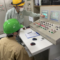 生産設備を見学