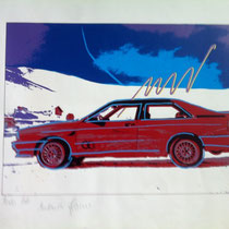 Serigrafie (jährlich neue limitierte Auflage) Auftraggeber: AUDI 