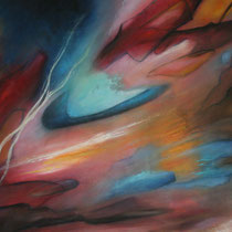 "Neue Welten" - Öl auf Leinwand 100 x 130 cm, 2025