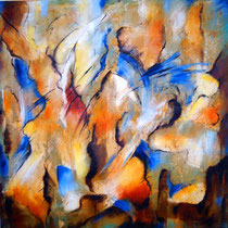 "Sommerwind" - Öl auf Leinwand 100 x 100 cm, 2012