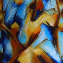 "ohne Titel" - Öl auf Leinwand 150 x 100 cm, 2023