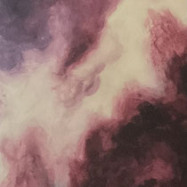 „Wolken“ Acryl auf Leinwand, 40x120cm, 08/2022