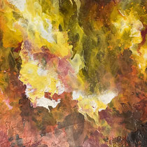 „Flammen“ Acrylmalerei, 40x60cm, 11/2021