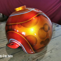 Réservoir de Chopper, peinture métallisée et candy 