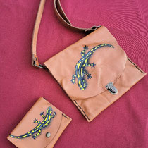Sac entièrement fait main (assemblage et décor)