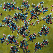 Clothilde Lasserre- "Arbre de vie" huile sur toile 100X100cm 2022 _ Galerie Gabel-Biot-France