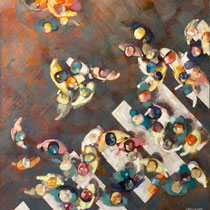 Clothilde Lasserre - huile sur panneau 50X50cm 2023-Galerie Gabel-Biot-France