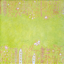 Sommerwiese 2   -Acryl auf Leinwand  30x30  2022  X