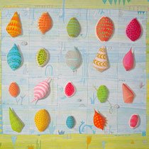 Cypraea fantastica I     - Acryl auf Leinwand   80x100  2013