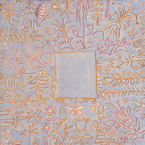 Rund um die Wiese II   -Acryl auf Leinwand   30x30   2021  X