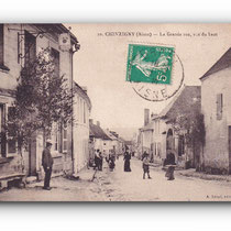 - CHEVREGNY - La Grande rue , vue du haut - 19.06.1909 -