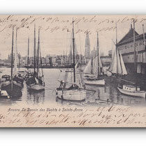 - ANVERS  - Le Bassin des Yachts à Sainte - Anne - 28.04.1905 -