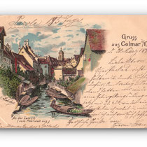 - An der Lauch - Gruss aus COLMAR - 20.03.1898 -