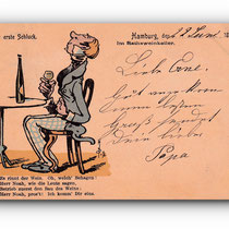 Der erste Schluck - 22.06.1897 - La première gorgée - Tha first sip