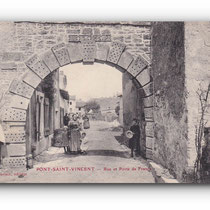 - PONT-SAINT-VINCENT - Rue et Porte de France - 18.11.1907 -