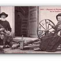 Paysan et Paysanne de la Lozière - 30.07.1904 - Bauer und Bäuerin aus der Lozière - Farmer and farmer's wife from the Lozière