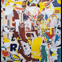 Dottilommi, décollage, 34 x 29 cm, 2020