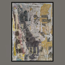 ELUM, décollage (retro d'affiche) with Schellack, 24,4 x 16,5 cm, 2020
