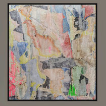 Palco, décollage (retro d'affiche), 38,3 x 35,0 cm, 2020