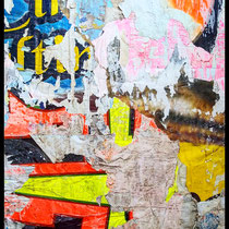 Attesa, décollage (retro d'affiche), 60,3 x 50,8 cm, 2020