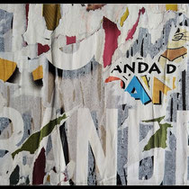 Panda, décollage, 19,9 x 32,2 cm, 2020