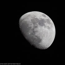 Zunehmender  Mond; Aigen-Schlägl (Grünwald), 17:44 MEZ, 2019 02 15