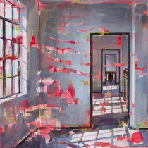 dénesh ghyczy, "judd", 2024, 80 x 70 cm, oil & acrylic on canvas – erlas galerie