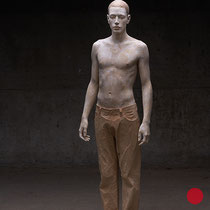bruno walpoth, "eliseo", 2020, 174 x 54 x 29 cm, linden tree, unique – erlas galerie