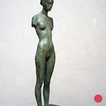 bruno walpoth, "sëula", edition 3/8, 2025, 55 x 13 x 11 cm, bronze – erlas galerie