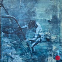 petra polli, "erfrischung", 2024, 97 x 72 cm, acryl auf leinwand – erlas galerie