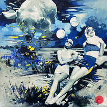 inna artemova, "the big easy", 2025, 150 x 150 cm, oil on canvas – erlas galerie