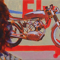 sigrid hutter, "traun ", 2012, 35 x 140 cm, acrylic on canvas – erlas galerie