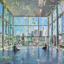 dénesh ghyczy, "fondation", 2024, 150 x 200 cm, oil & acrylic on canvas – erlas galerie