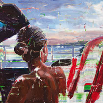 dénesh ghyczy "sunset drive", 2019, 100 x 130 cm, oil and acrylic on canvas – erlas galerie