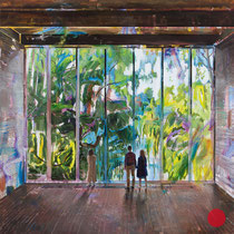 dénesh ghyczy, "stage of life", 2021, 160 x 160 cm, oil & acrylic on canvas – erlas galerie