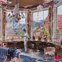dénesh ghyczy, "heritage", 2022/23, 150 x 180 cm, oil & acrylic on canvas – erlas galerie