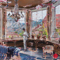 dénesh ghyczy, "heritage", 2022/23, 150 x 180 cm, oil & acrylic on canvas – erlas galerie