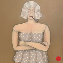 michou hutter, "aloisia", 2023, 54 x 45 cm, oil on canvas – erlas galerie