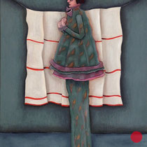 michou hutter, "garconniere", 2019, 57 x 41 cm, oil on cotton – erlas galerie