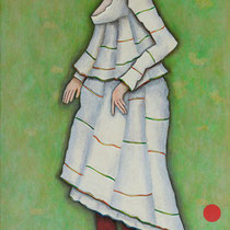 michou hutter, "donna fugata 1", 2020, 115 x 55 cm, oil on canvas – erlas galerie